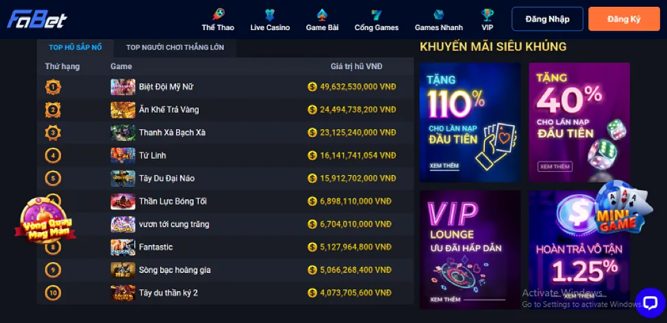 Kho trò chơi đa dạng GA88 WIN